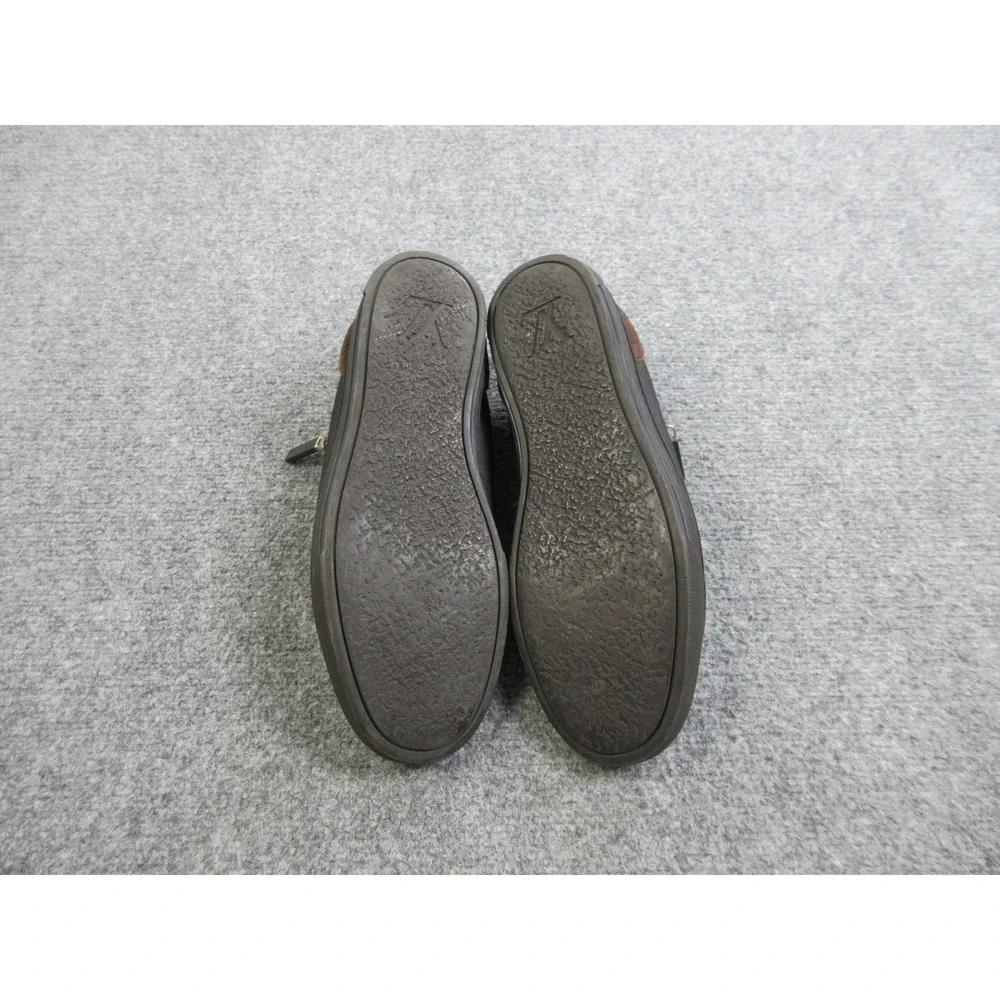 Louis Vuitton Shoes Mens Size 7.5 Damier Canvas Low Top Leather‎ Sneaker Zip
